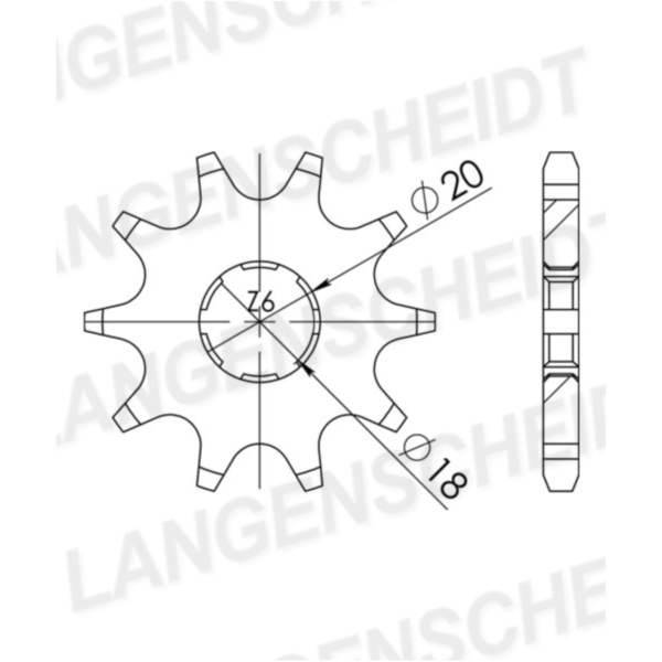 Front Sprocket Supersprox 520/12t 94305-12
