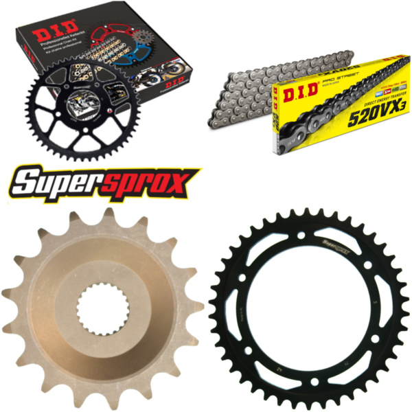 Chain Kit - Steel - for: APRILIA Pegaso 600 94-94 17-42-106 DID520VX3 Clip