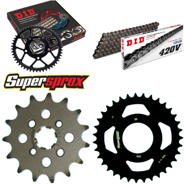 Chain Kit - Steel - for: HONDA ST70 DAX 90-92 15-35-086 DID420V Clip
