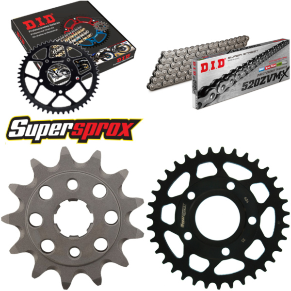 Chain Kit - Steel - for: HONDA NSR125 80km/h Version 3 98-98 13-35-110 DID520ZVM-X endless