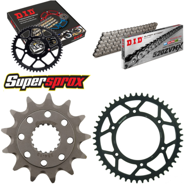 Chain Kit - Steel - for: HONDA CR250 R 92-93 13-49-112 DID520ZVM-X endless