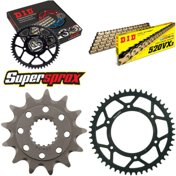 Chain Kit - Steel - for: HONDA CRF450R 17-18 13-49-116 DID520VX3(G&B) Clip