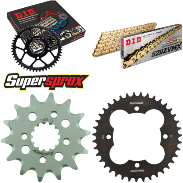 Chain Kit - Steel - for: HONDA TRX400 Fourtrax 04-09/TRX400 Sp 14-39-094 DID520ZVM-X(G&G) endless