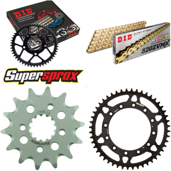 Chain Kit - Steel - for: HONDA XR600 R [FR] 91-00 14-48-110 DID520ZVM-X(G&G) endless