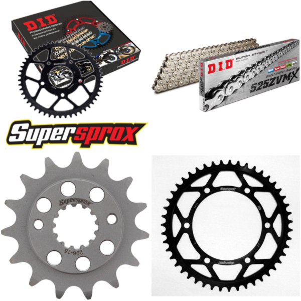 Chain Kit - Steel - for: HONDA XL600 V Transalp 89-99/XL700V / 15-47-118 DID525ZVM-X(S&S) rivet