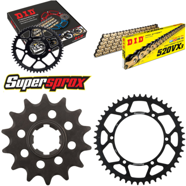 Chain Kit - Steel - for: KAWASAKI KX500 86-86 14-48-114 DID520VX3(G&B) rivet