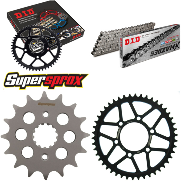 Chain Kit - Steel - for: KAWASAKI ZXR750 90-90 16-46-112 DID530ZVM-X endless