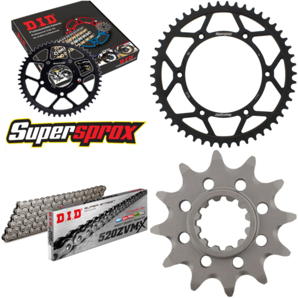 Chain Kit - Steel - for: HUSQVARNA TC250 06-08 12-50-116 DID520ZVM-X rivet