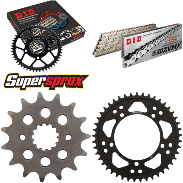 Chain Kit - Steel - for: SUZUKI GSF1200 /N /S /A /SA Bandit 06 15-45-116 DID530ZVM-X(S&S) rivet