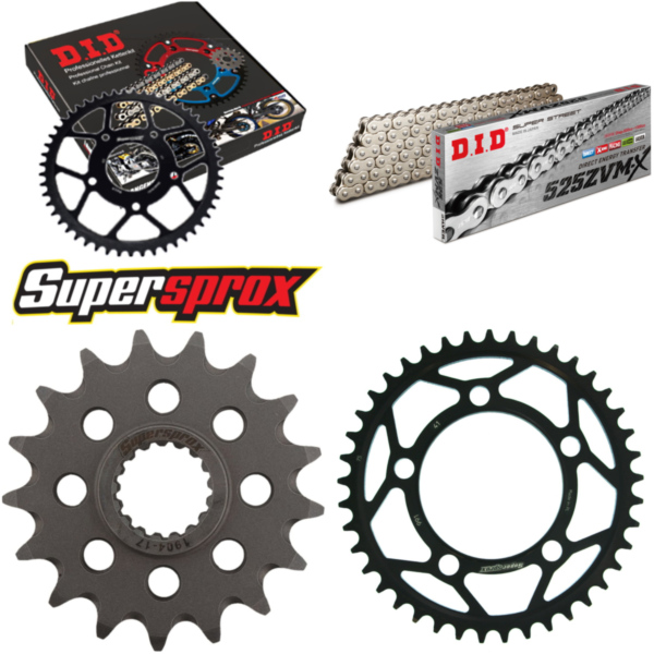 Kettensatz Stahl für: KTM Supermoto 990 07-13/Supermoto 990 17-41-112 DID525ZVM-X(S&S) Endlos