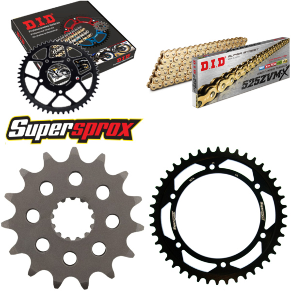 Chain Kit - Steel - for: HYOSUNG GT650 i Naked /SE 08-14/GT650 15-44-108 DID525ZVM-X(G&G) endless