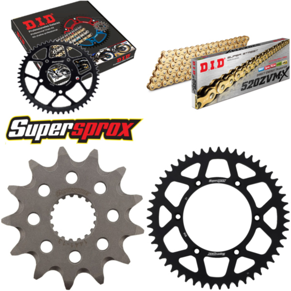 Chain Kit - ALU - black for: SUZUKI RMX450 Z 10-15 13-51-116 DID520ZVM-X(G&G) endless