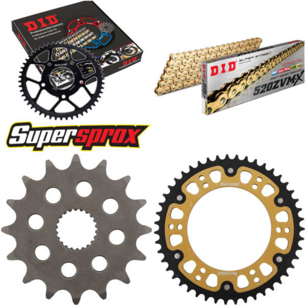 Chain Kit Stealth gold for: BMW F650 GS /Dakar /GS Dakar 16-47-112 DID520ZVM-X(G&G) rivet