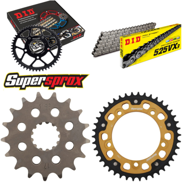 Chain Kit Stealth gold for: TRIUMPH America 800 02-06 17-42-112 DID525VX3 endless