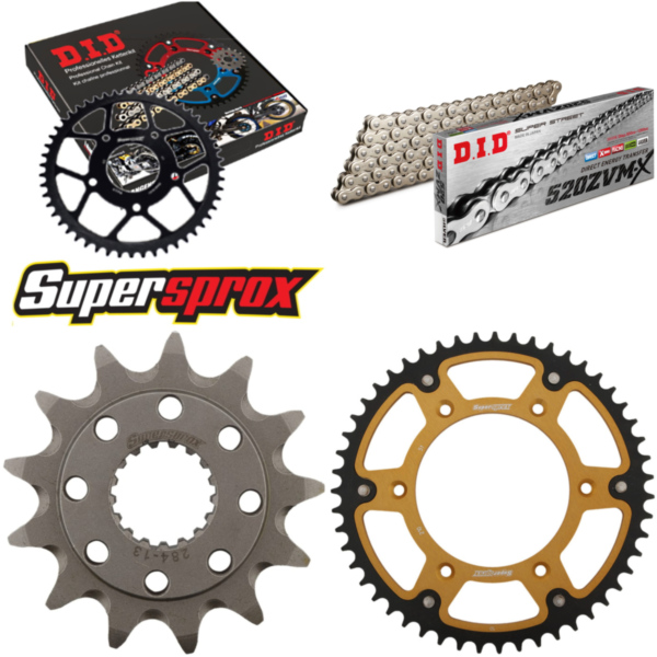 Chain Kit Stealth gold for: HONDA CRF450 X 05-15 13-51-120 DID520ZVM-X(S&S) rivet