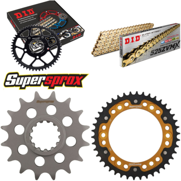 Chain Kit Stealth gold for: HONDA CBR600 RR 03-06 16-42-112 DID525ZVM-X(G&G) rivet