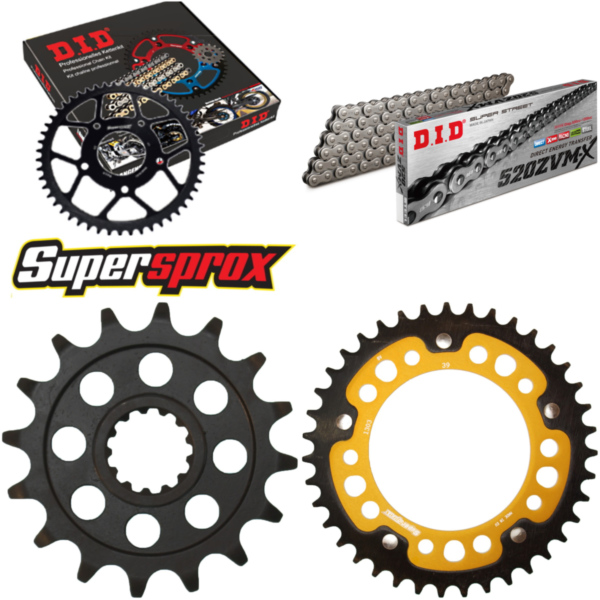 Chain Kit Stealth gold for: HONDA NC700 SD 12-15/NC700 X 16-39-112 DID520ZVM-X rivet