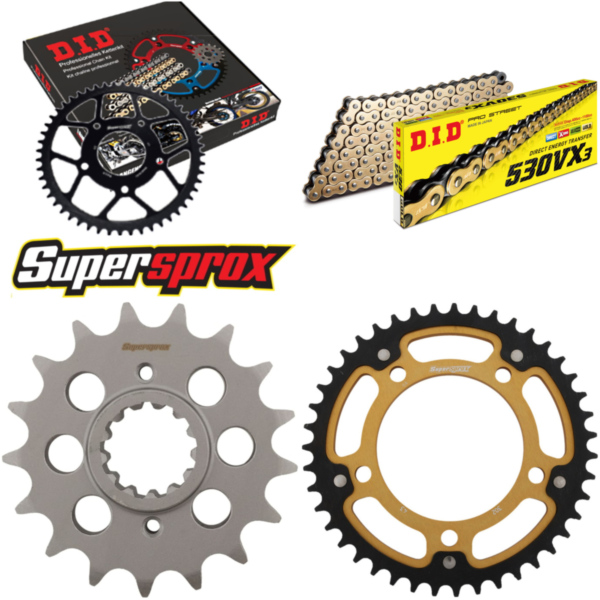 Chain Kit Stealth gold for: HONDA X-11, CB1100 SF 00-03 17-43-110 DID530VX3(G&B) endless