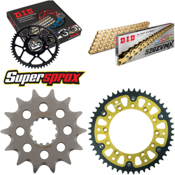 Chain Kit Stealth gold for: YAMAHA YZ426 F 00-02 14-48-114 DID520ZVM-X(G&G) endless