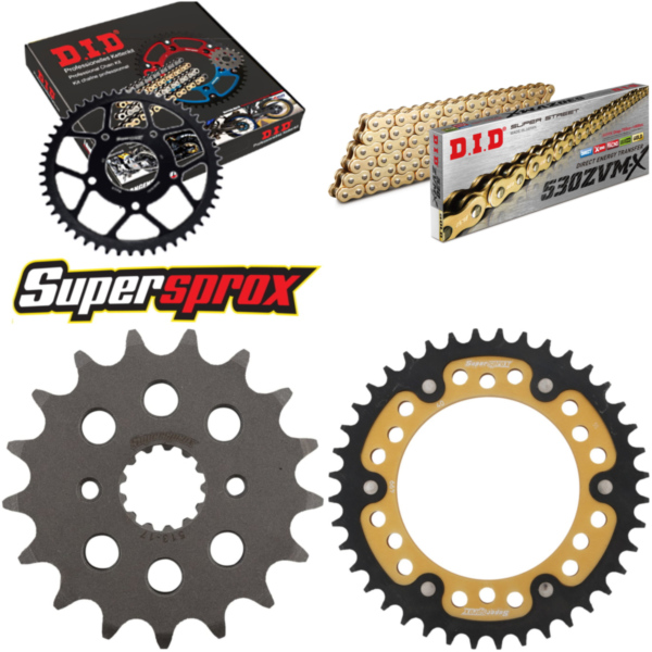 Chain Kit Stealth gold KA/SU VN800 Drifter 99-06/GS 17-40-112 DID530ZVM-X(G&G) endless