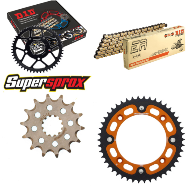 Kettensatz Stealth orange für: KTM SX65 12-15 14-46-112 DID428NZ(G&B) Clip