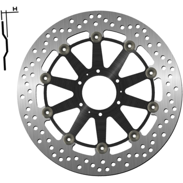 Bremsscheibe NG 1446G 296 mm, schwimmend gelagert (FLD)