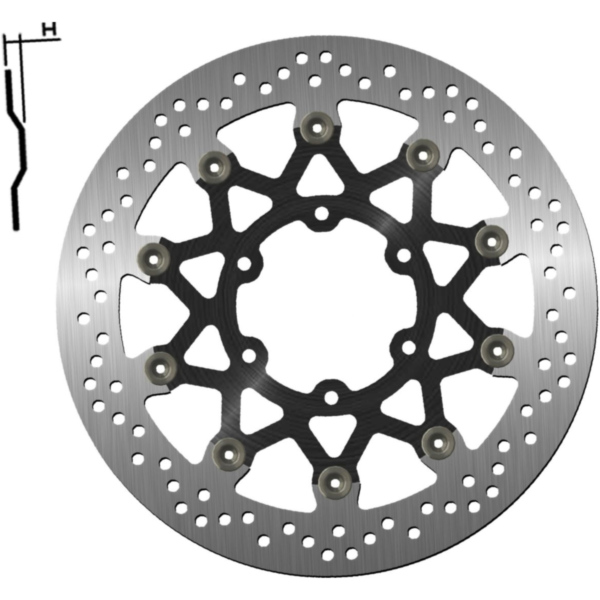 Brake disk NG 1642G 320 mm, floated (FLD)