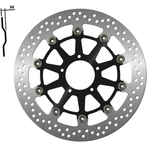 Brake disk NG 1796G 320 mm, floated (FLD)