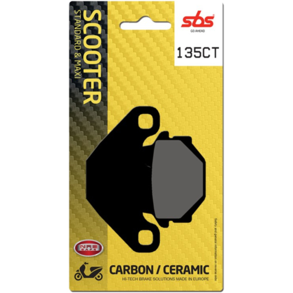 Brake Pads / Shoes - SCOOTER - SBS 135CT fitting for SYM Husky  125 N125A-6 1997, 