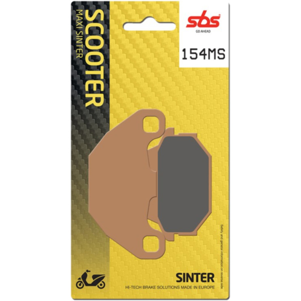 Brake Pads / Shoes - SCOOTER - SBS 154MS fitting for SYM Joyride E2 200  2006, 