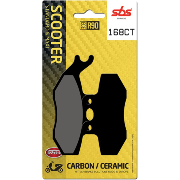 Brake Pads / Shoes - SCOOTER - SBS 168CT fitting for Derbi Senda  125 SC2B1A 2007, 11,4 PS, 8,4 kw