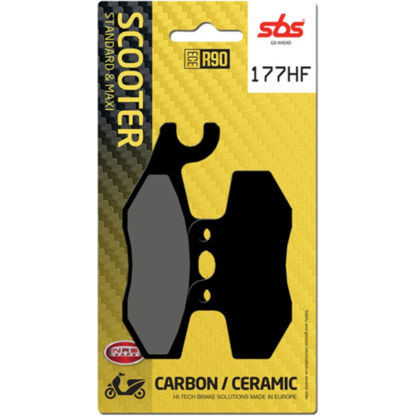 Brake Pads / Shoes - SCOOTER - SBS 177HF fitting for Gilera Runner Soul Modelle 125 M46301 2012, 15 PS, 11 kw