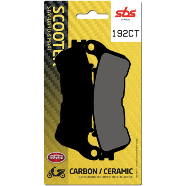 Brake Pads / Shoes - SCOOTER - SBS 192CT fitting for Honda SH  300 NF02A 2008, 27 PS, 20 kw