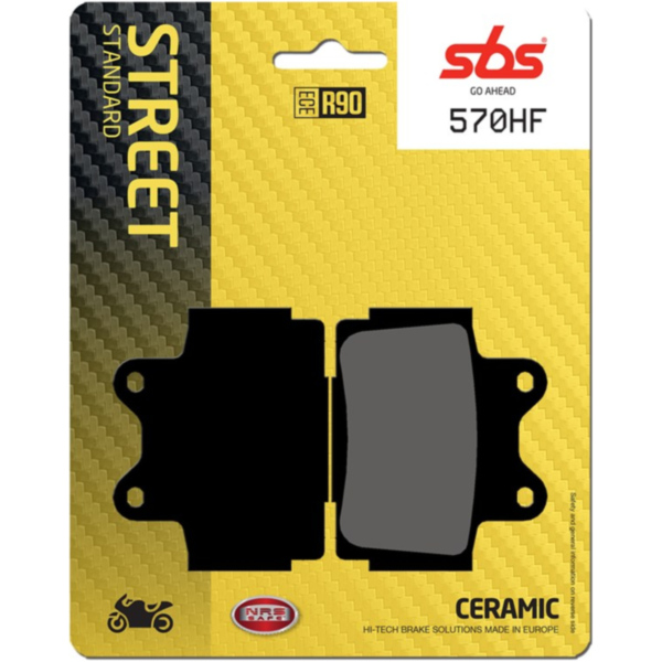 Brake Pads / Shoes SBS 570HF fitting for Yamaha TZR  250 2MA 1987, 50 PS, 37 kw