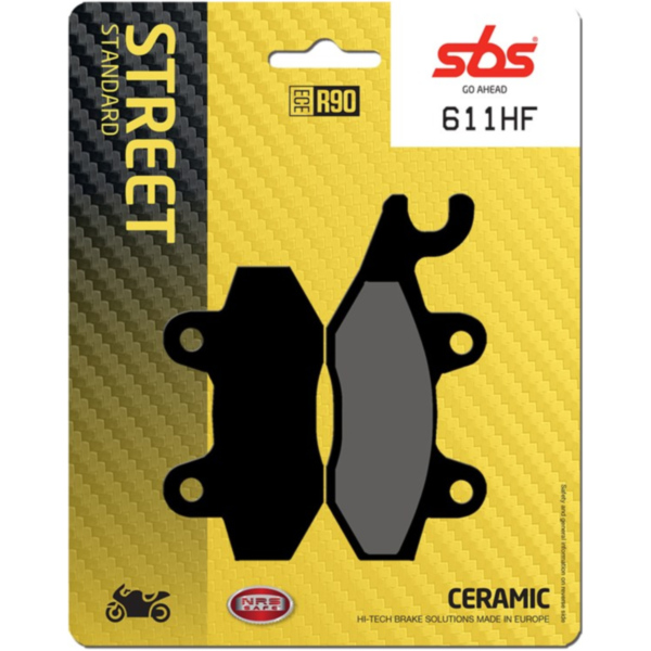 Brake Pads / Shoes SBS 611HF fitting for Triumph Speed Triple  1050 515NJ 2007, 132 PS, 97 kw