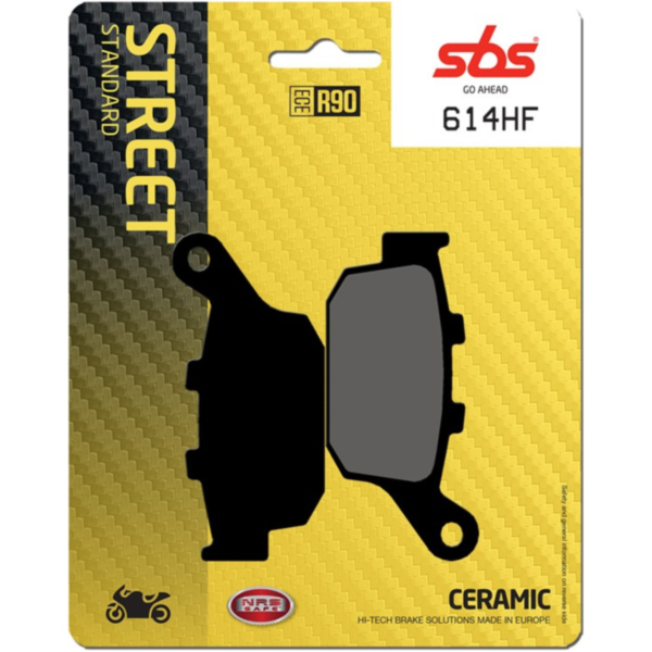 Brake Pads / Shoes SBS 614HF fitting for Honda NT Deauville 650 RC47C 2000, 34 PS, 25 kw