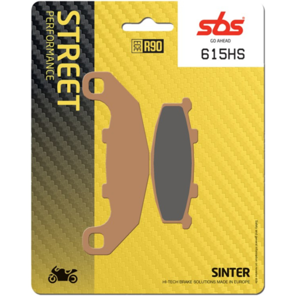 Brake Pads / Shoes SBS 615HS fitting for Kawasaki GPZ  500 EX500D 1998, 60/50/34/27 PS, 44/37/25/20 kw