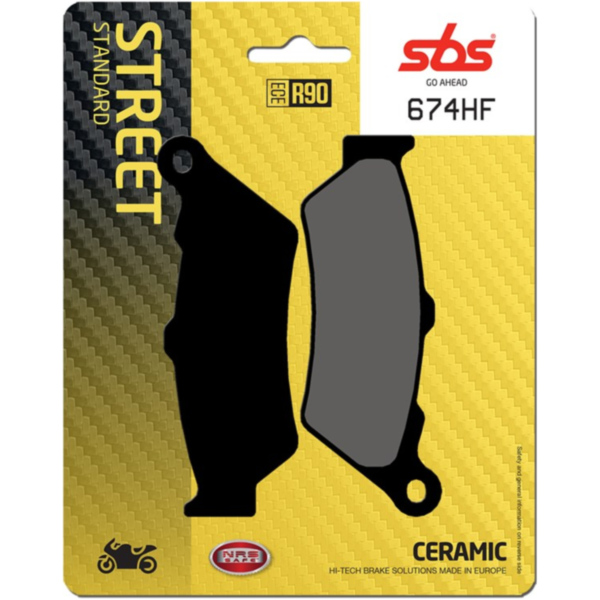 Brake Pads / Shoes SBS 674HF fitting for KTM Adventure  990  2008, 98 PS, 72 kw