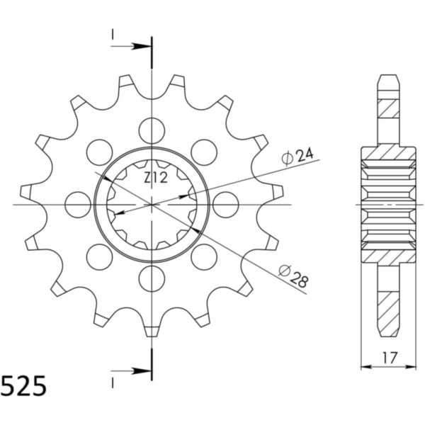 Ritzel Supersprox 525/14Z 20515-14