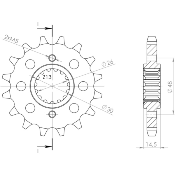 Front Sprocket Supersprox 530/15t 20602-15