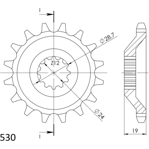 Ritzel Supersprox 530/14Z 24805-14