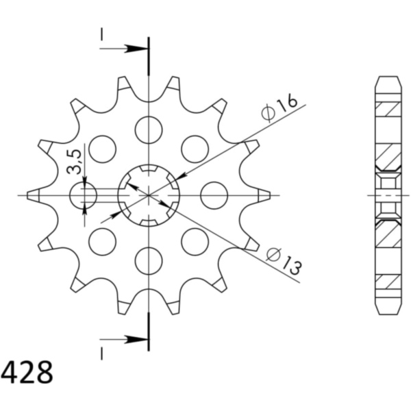 Ritzel Supersprox 428/13Z 21102-13