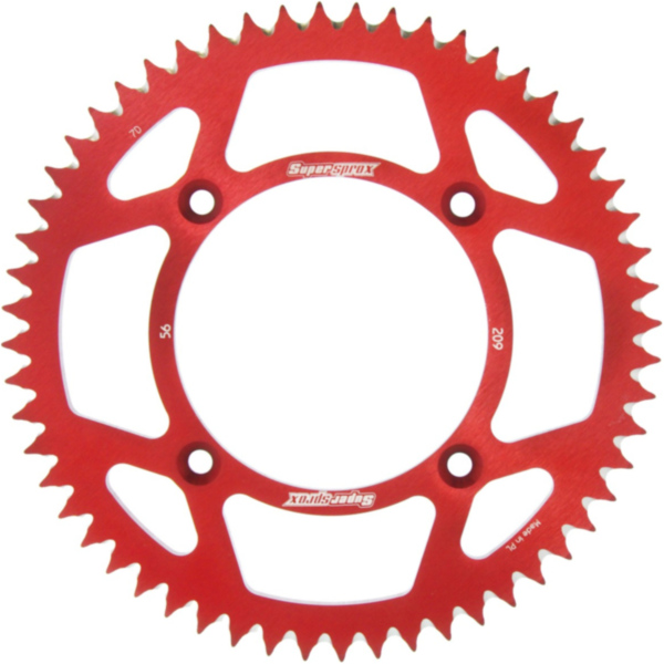 Alu-Kettenrad Supersprox 420/56Z rot