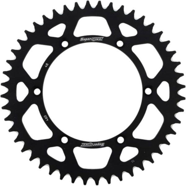 Alu-Rear Sprocket / Chain Wheel Supersprox 520/48t black 17206AK48