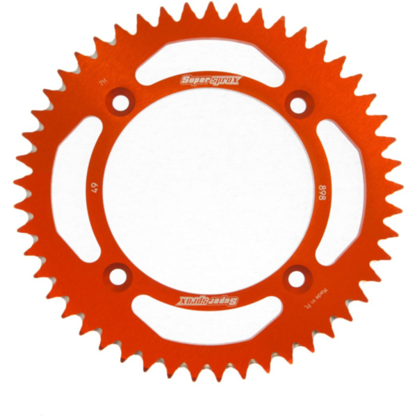 Alu-Rear Sprocket / Chain Wheel Supersprox 428/49t orange