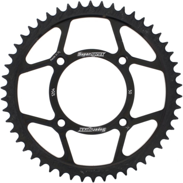 Steel-Rear Sprocket / Chain Wheel Supersprox 428/50t black fitting for Honda CRF  100 HE03A 2008, 10 PS, 7,4 kw