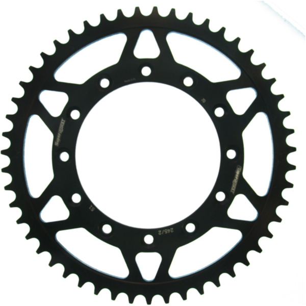 Steel-Rear Sprocket / Chain Wheel Supersprox 520/51t black 10304-51