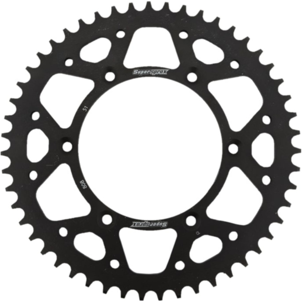 Steel-Rear Sprocket / Chain Wheel Supersprox 520/51t black 14203-51
