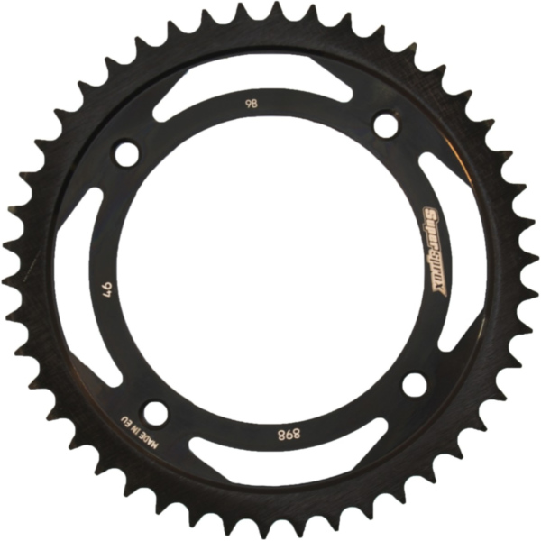 Steel-Rear Sprocket / Chain Wheel Supersprox 428/46t black 71200-46