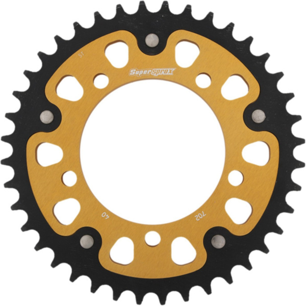 Stealth-Rear Sprocket / Chain Wheel Supersprox 525/40t gold 35800S40 fitting for Aprilia Dorsoduro ABS ATC 1200 TVA00 2011, 130 PS, 95 kw